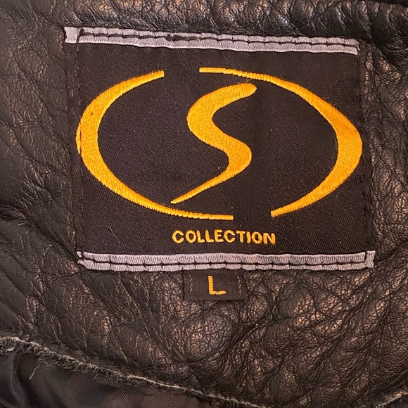 S Collection size Large Black Leather Motorcycle Riding Chaps - Picture 9 of 9